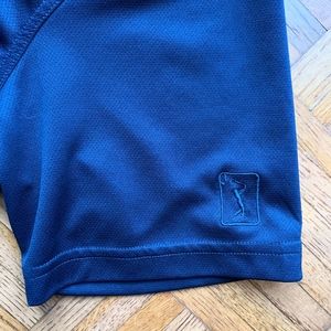 PGA Tour Shirts - Men's Navy Blue PGA Golf Airflux Polo Shirt, L PGA Tour Shirts - Men's Navy Blue PGA Golf Airflux Polo Shirt, L